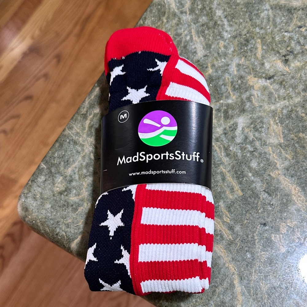 American Flag Softball Socks - Red, White, and Blue